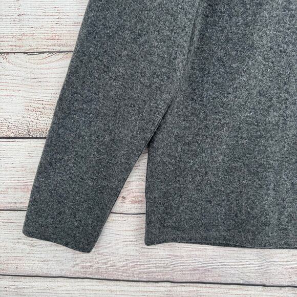 prAna Brookland 1/4 Zip Wool Sweater Mens Medium Gravel Gray 1/4 Zip - Picture 3 of 11